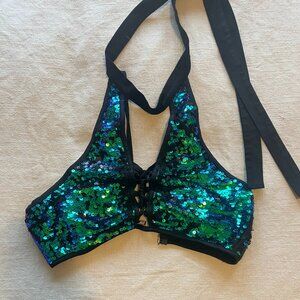 I Heart Raves Sequins Outfit Size M